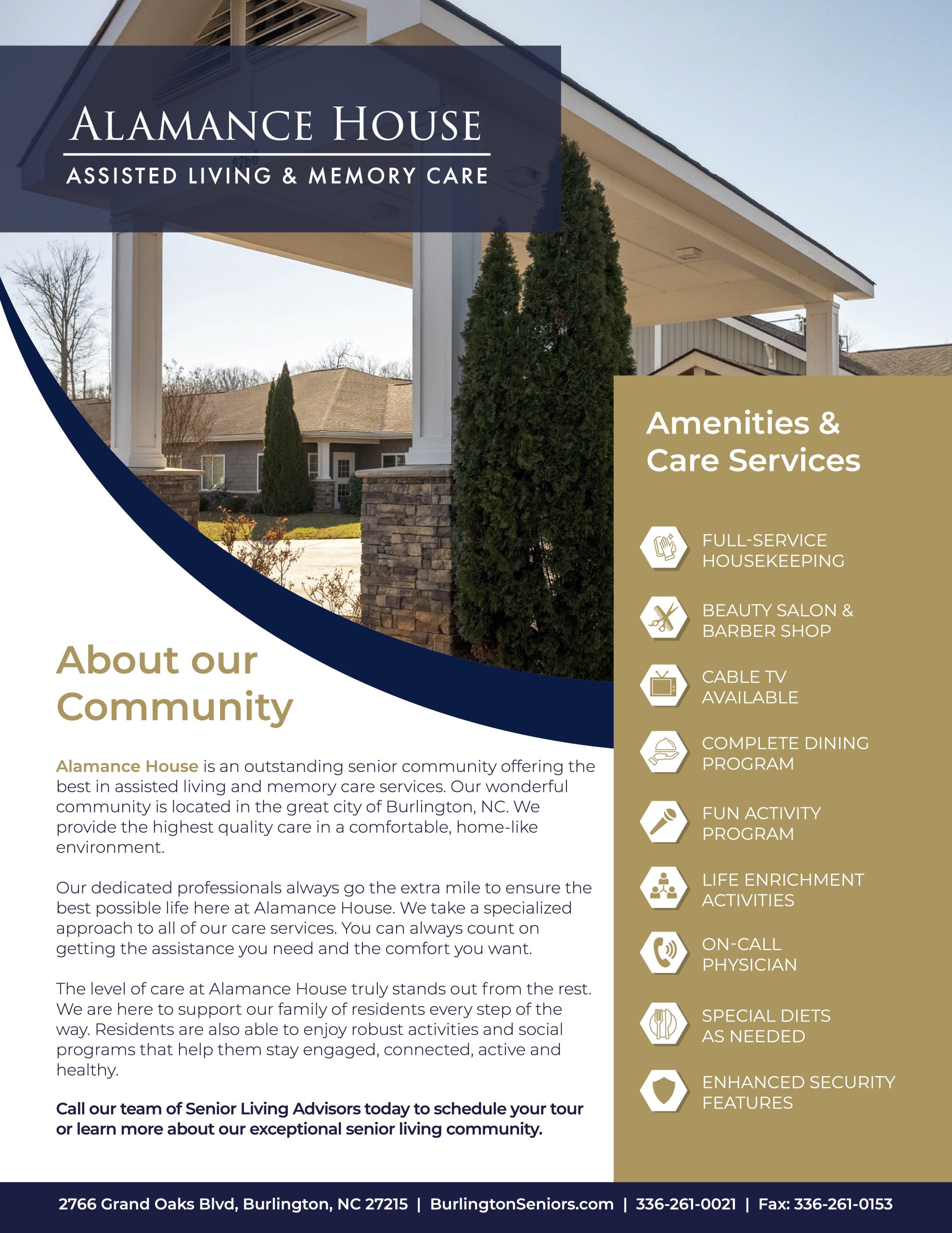 Alamance House- About our Services